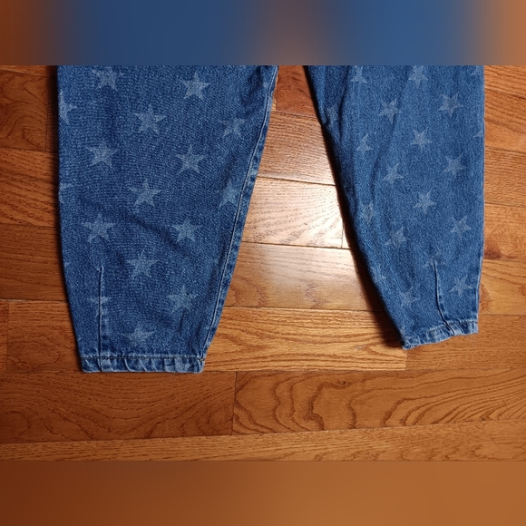 Nasty Gal Star Print High Rise Jeans Denim - Picture 7 of 8